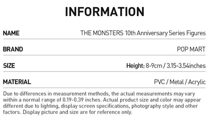 THE MONSTERS 10th Anniversary Series Figures - POP Mart