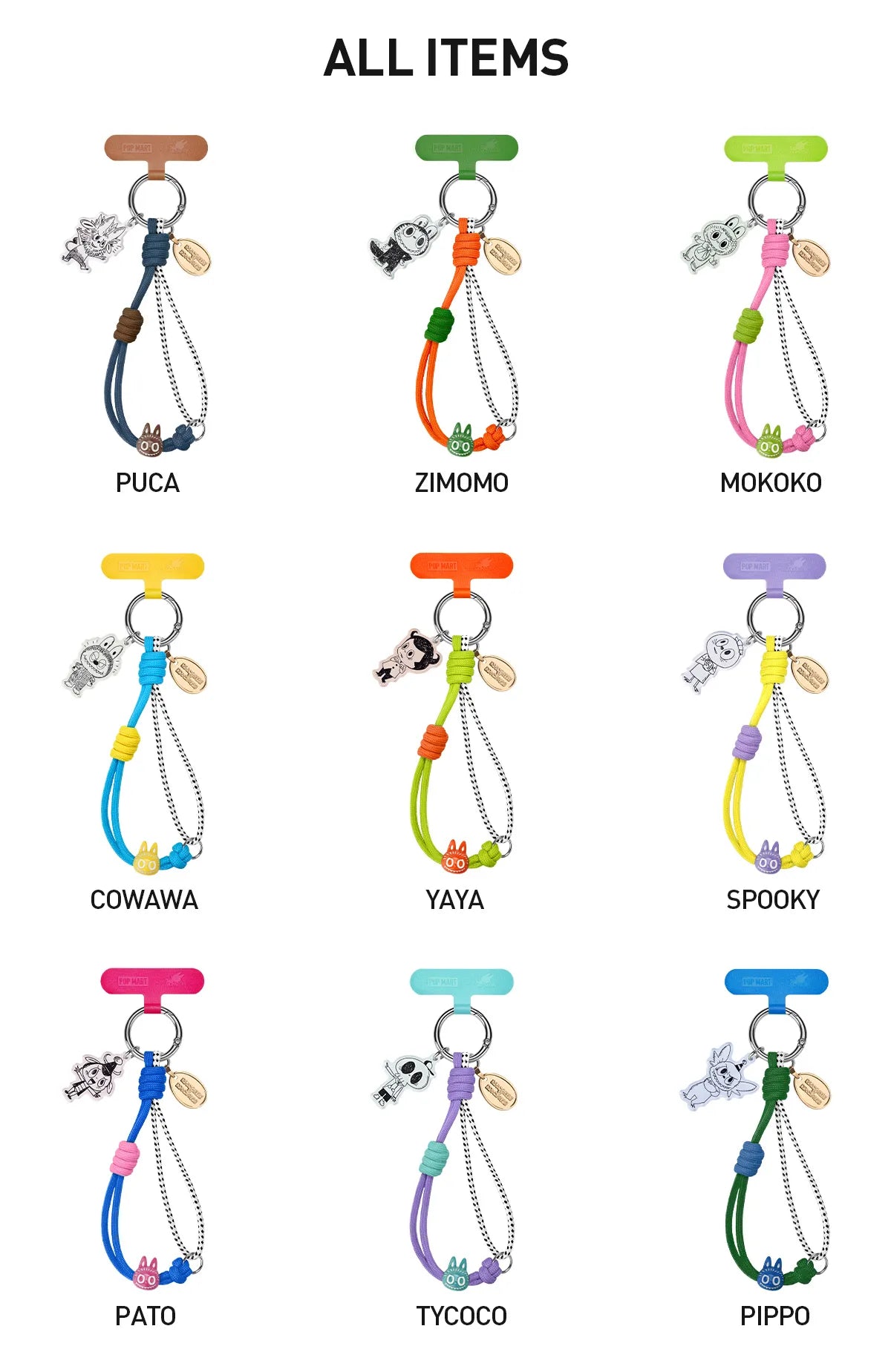 THE MONSTERS 10th Anniversary Series-Phone Charm  - POP Mart