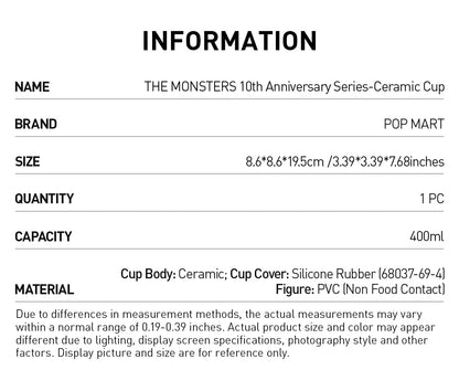 THE MONSTERS 10th Anniversary Series – Ceramic Cup (400 ml)