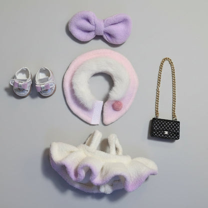 Labubu – Rosa drømme outfit for Labubu 17 cm