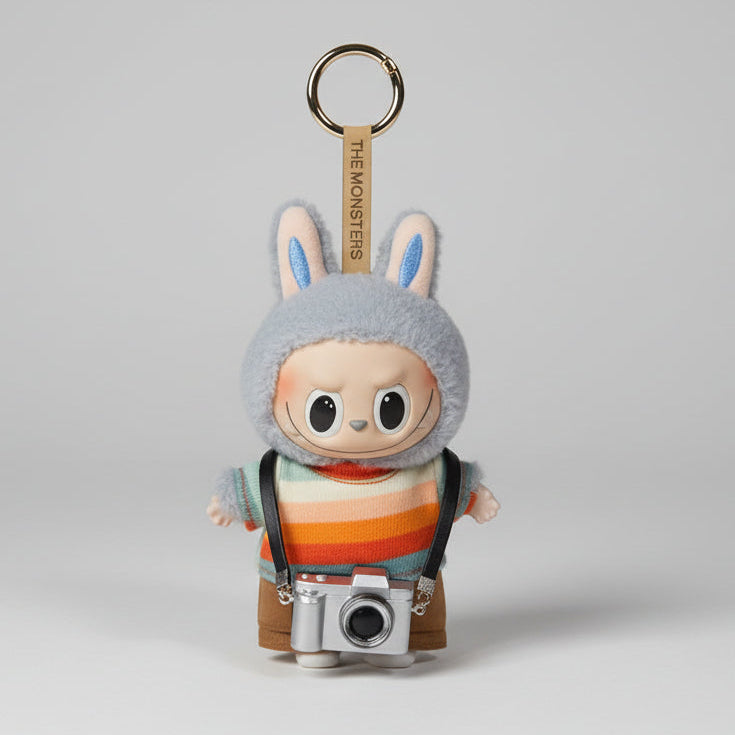 Labubu - Sølv Kamera med lys