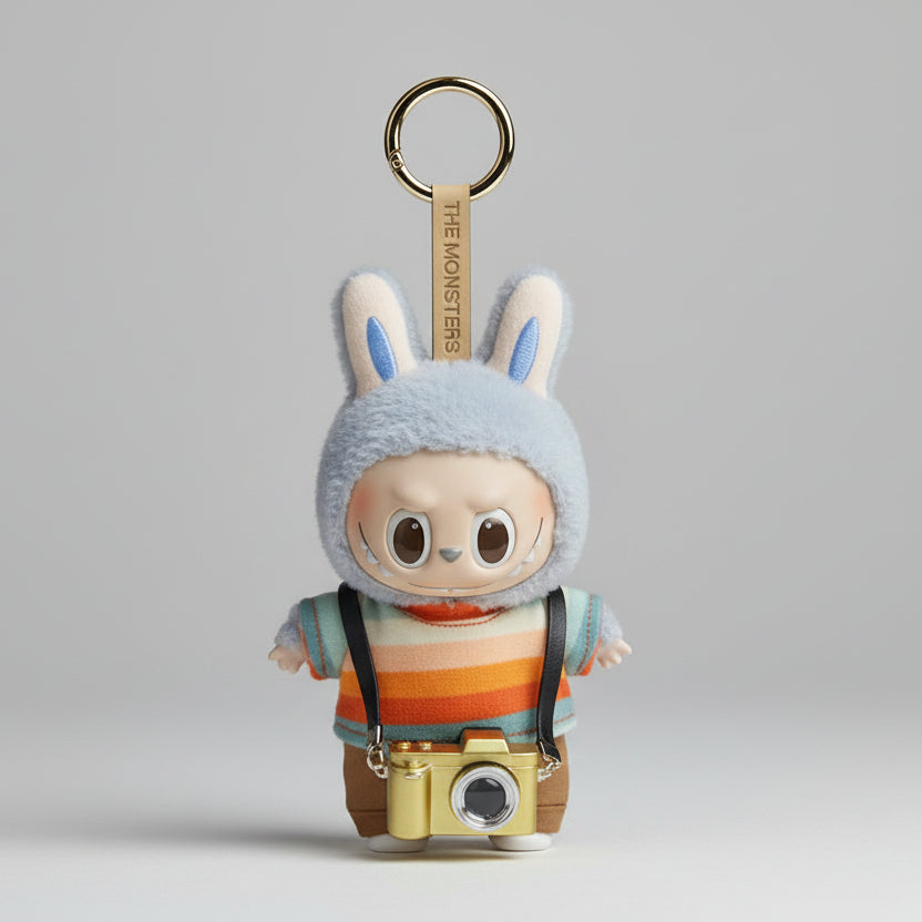 Labubu - Gull Kamera med lys