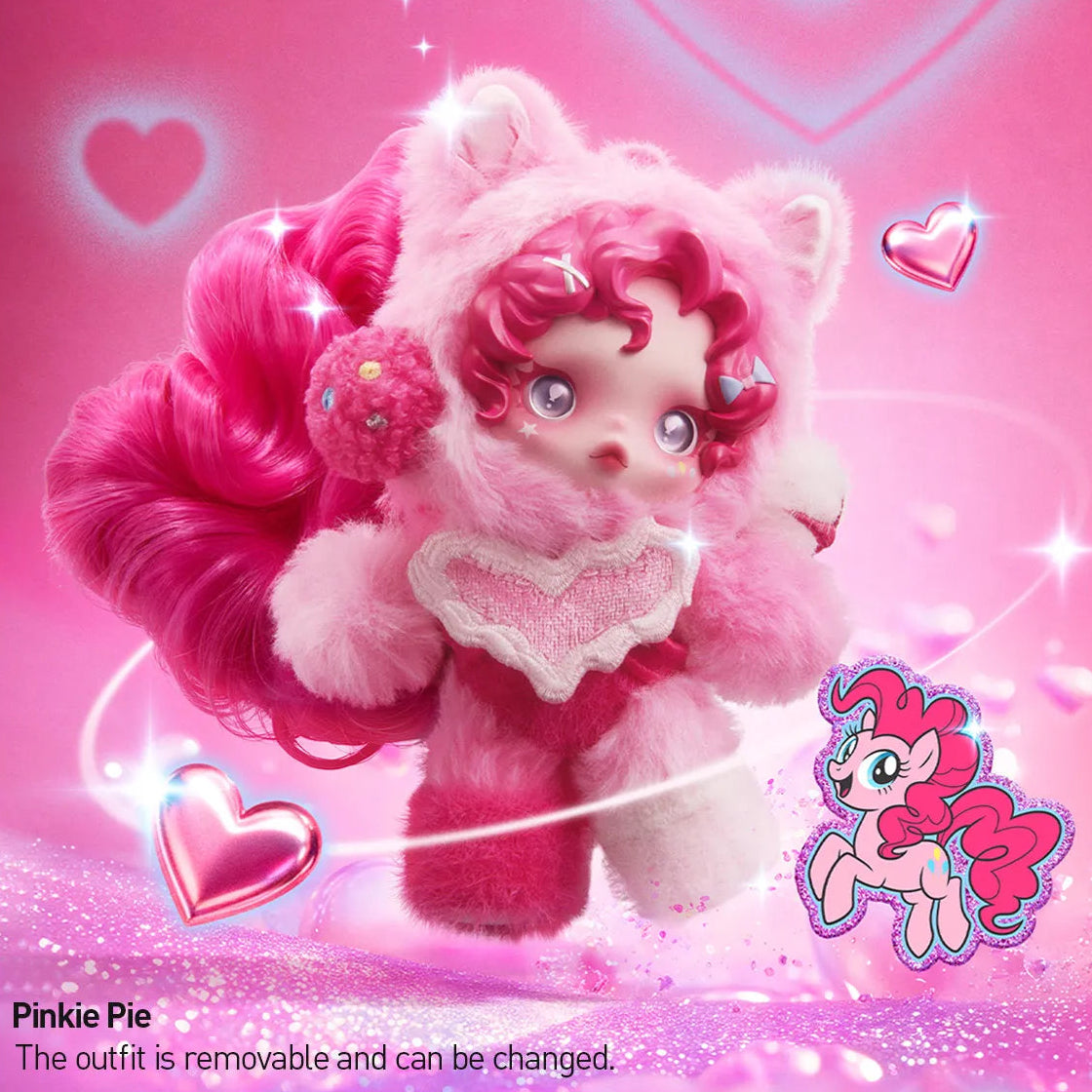 SKULLPANDA × MY LITTLE PONY SERIES PLUSH DOLL PENDANT -POP Mart