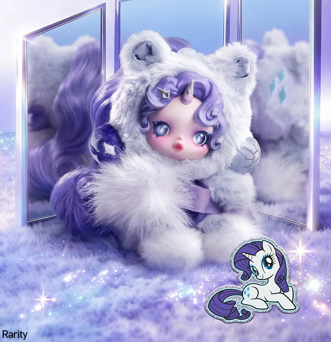 SKULLPANDA × MY LITTLE PONY SERIES PLUSH DOLL PENDANT -POP Mart