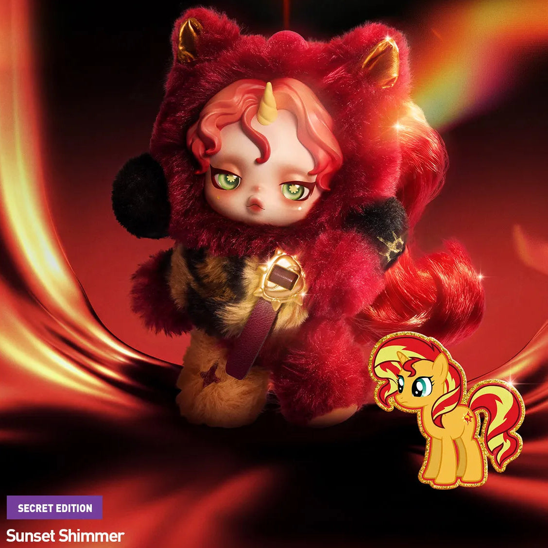SKULLPANDA × MY LITTLE PONY SERIES PLUSH DOLL PENDANT -POP Mart