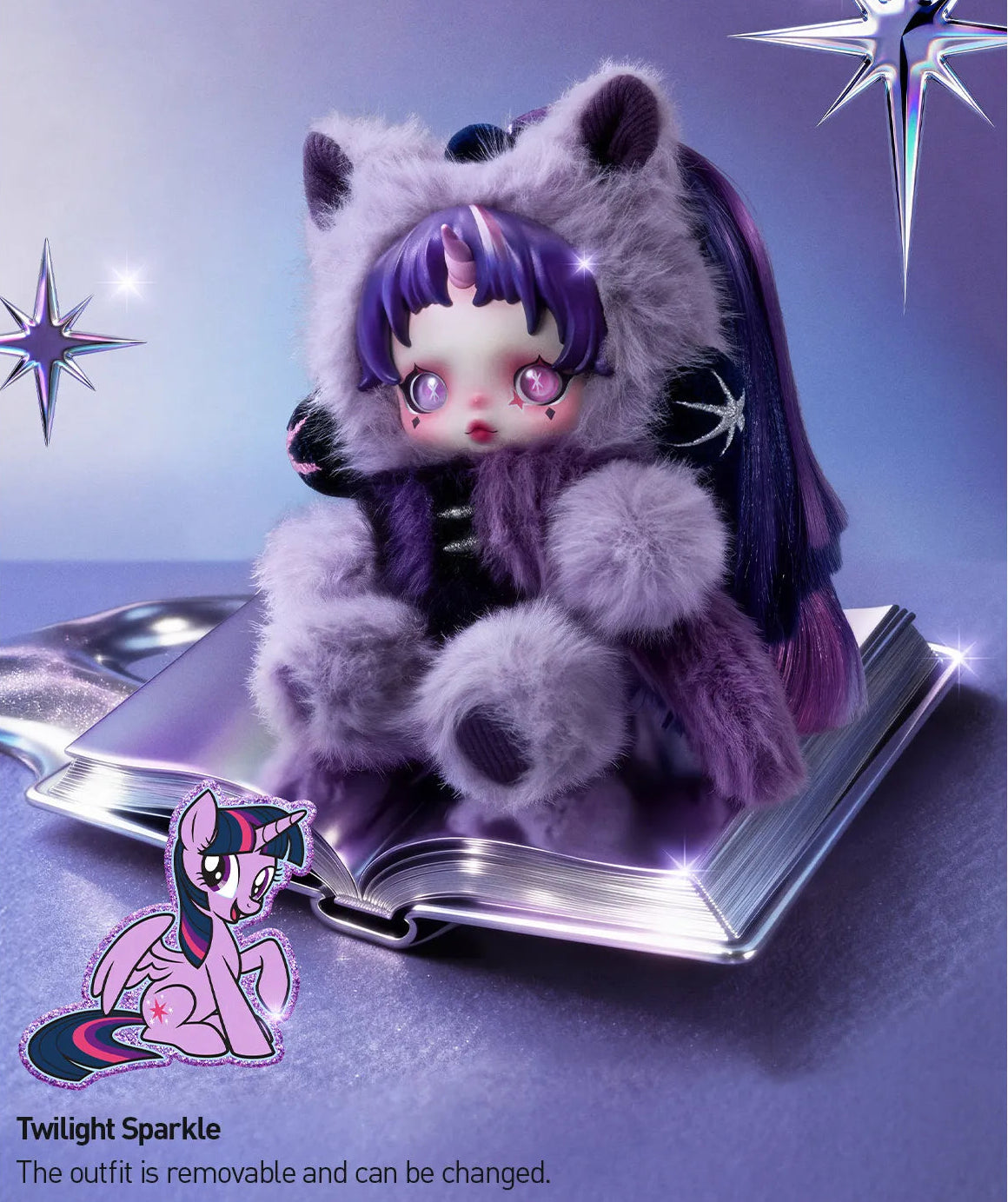 SKULLPANDA × MY LITTLE PONY SERIES PLUSH DOLL PENDANT -POP Mart
