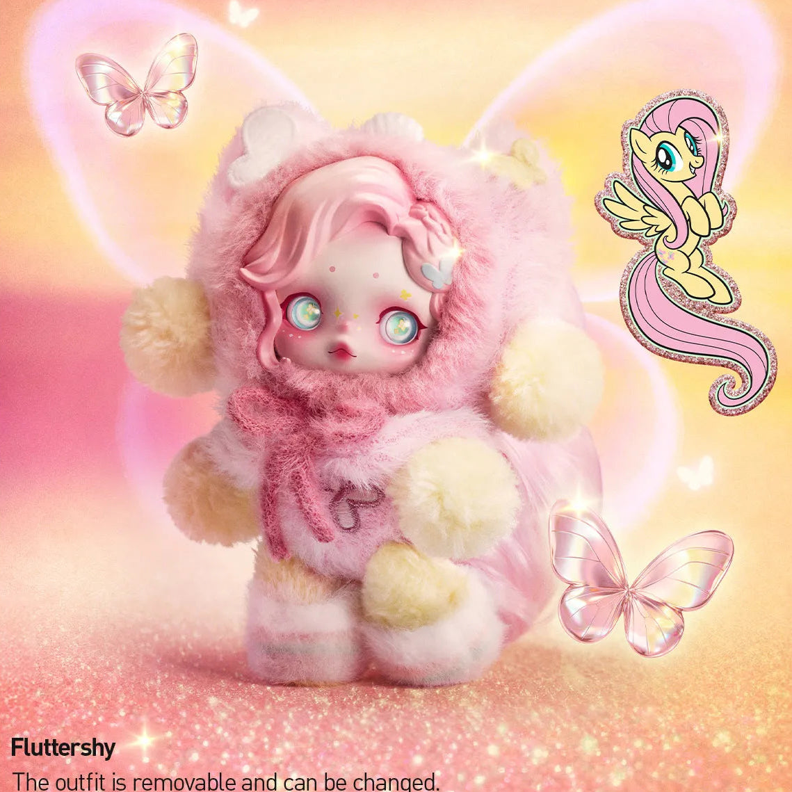 SKULLPANDA × MY LITTLE PONY SERIES PLUSH DOLL PENDANT -POP Mart