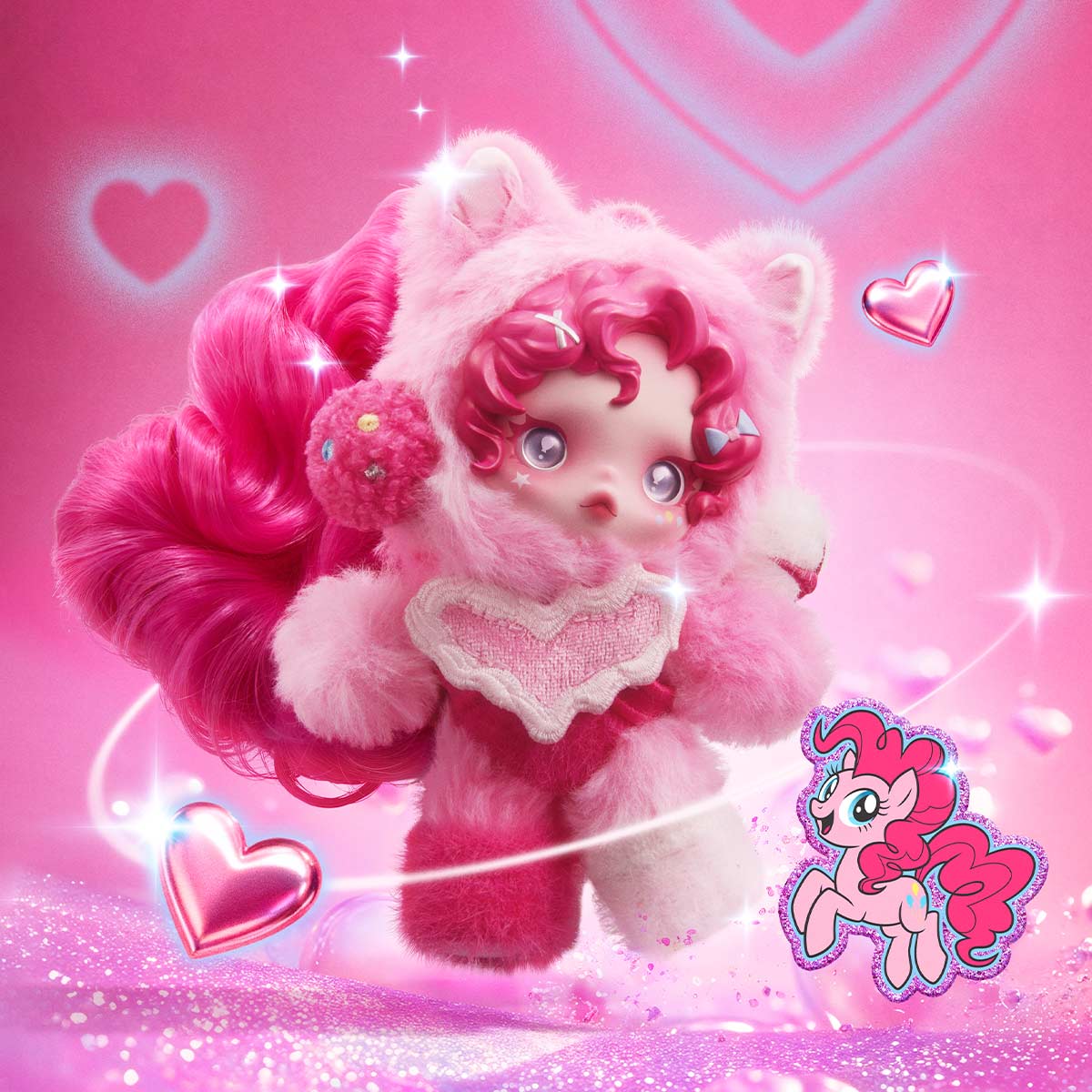 SKULLPANDA × MY LITTLE PONY SERIES PLUSH DOLL PENDANT -POP Mart