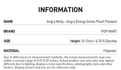 Molly - Angry Energy Series Plush Pendant - POP Mart