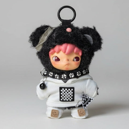 Hirono - Tøff Streetwear hoodie og halsbånd m/bjelle