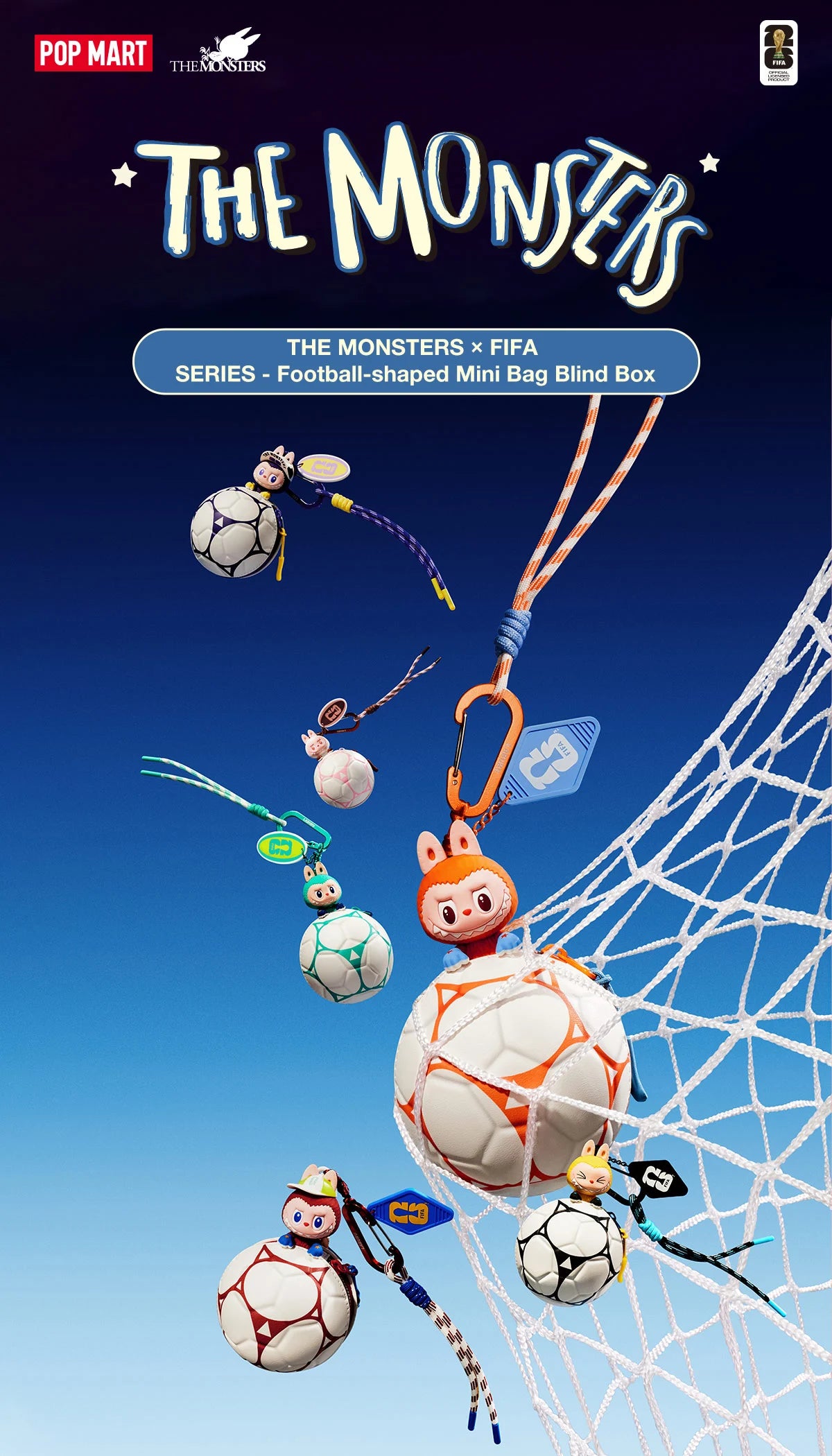 THE MONSTERS × FIFA SERIES - Football-shaped Mini Bag Blind Box - FIFA World Cup 2026