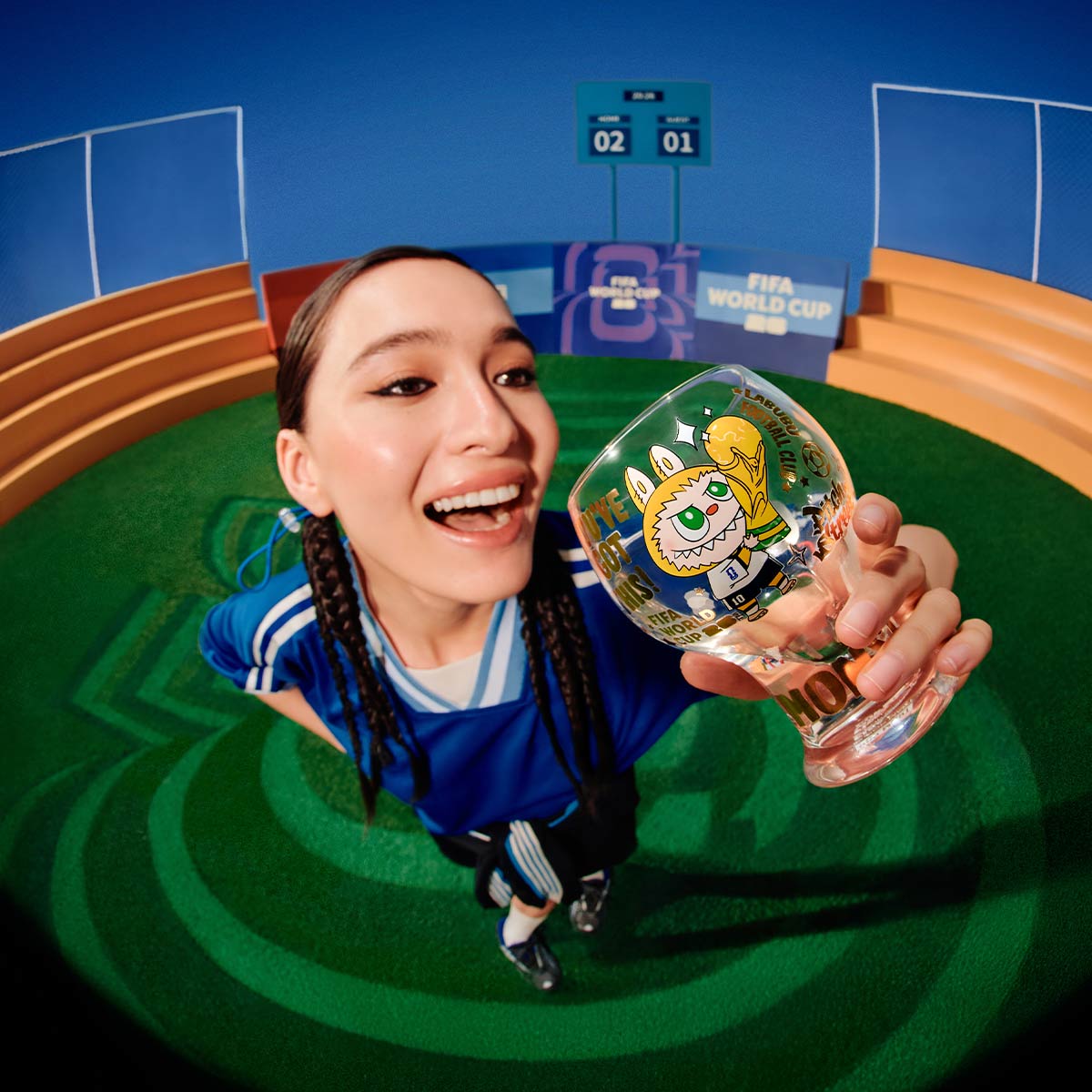 THE MONSTERS × FIFA SERIES-Glass Cup Hel Set - FIFA World Cup 2026