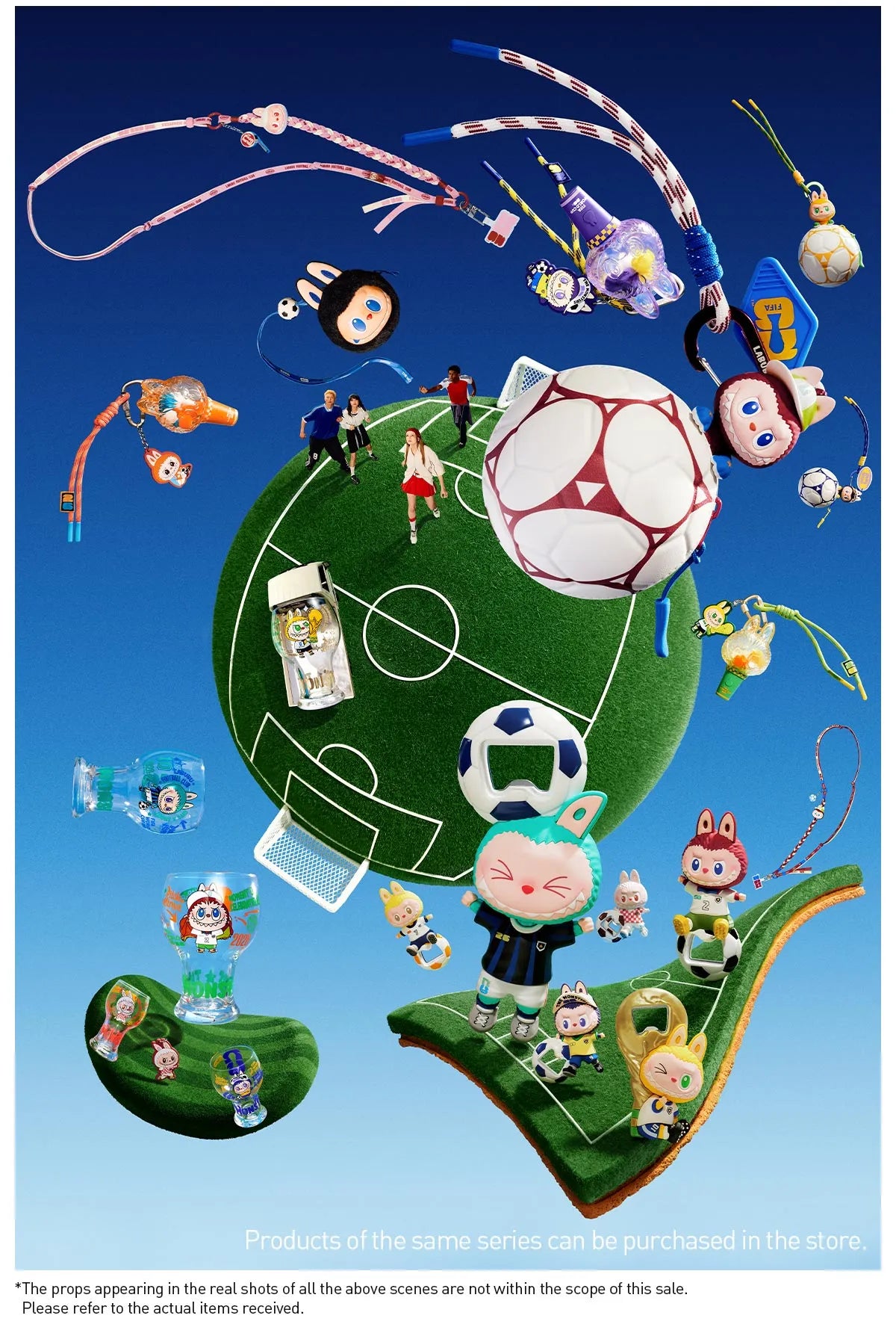 THE MONSTERS × FIFA SERIES - Bottle Opener Fridge Magnet Blind Box