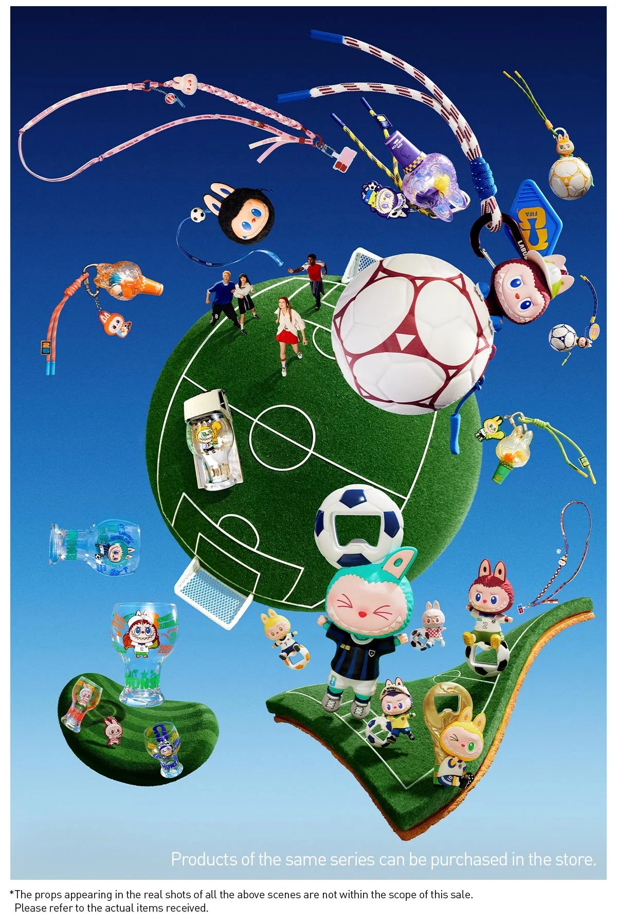 THE MONSTERS × FIFA SERIES - Vinyl Plush Pendant