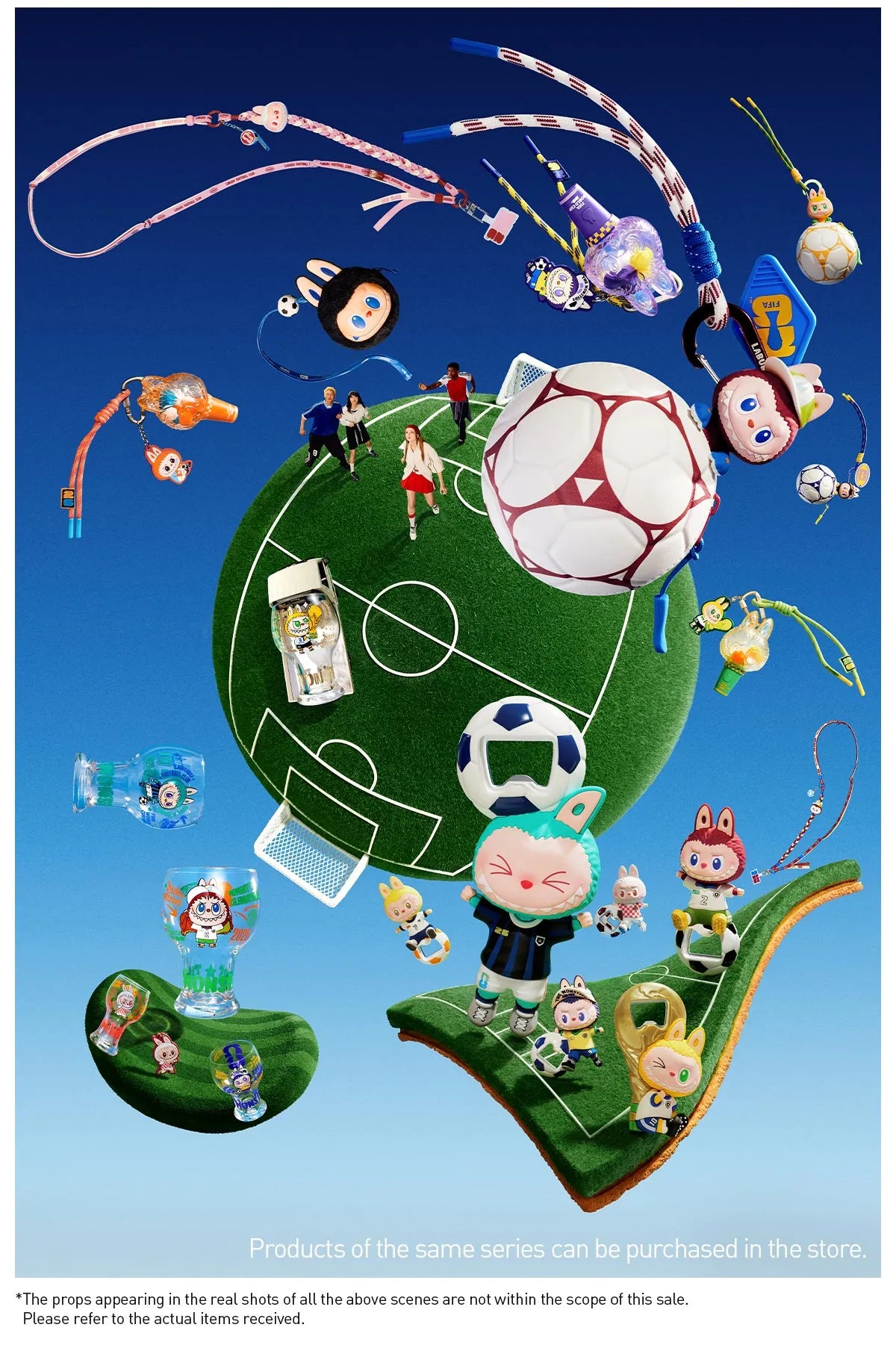 THE MONSTERS × FIFA SERIES-Glass Cup Hel Set - FIFA World Cup 2026