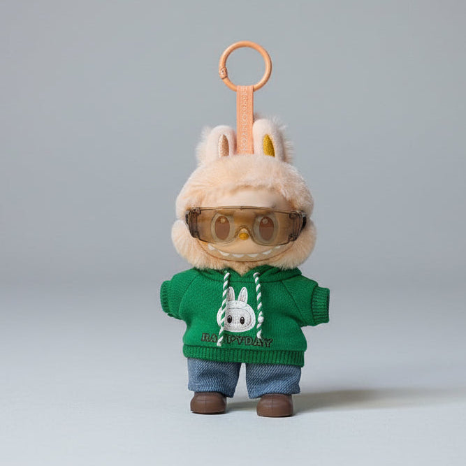 Labubu Klær - Green Hip Hop Dude - Til Labubu doll 17cm