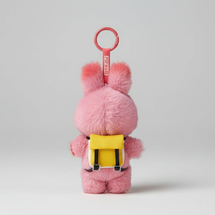 Hirono og Labubu Figur -  Urban Ryggsekk gul
