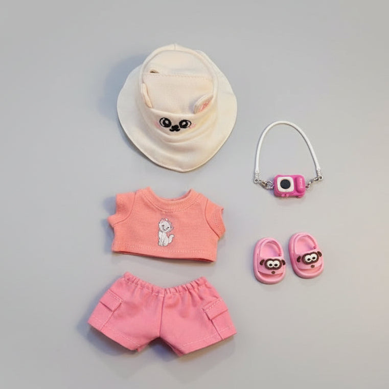 Labubu klær - Pink Dream med sandaler