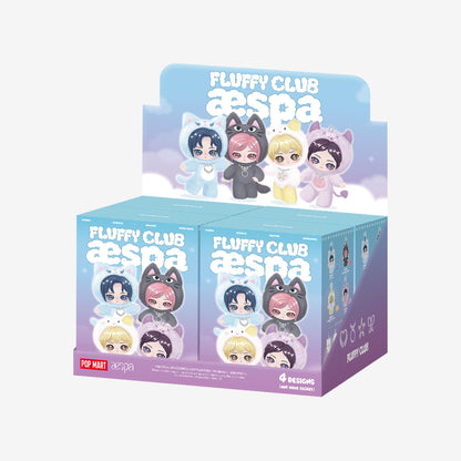 aespa x POP MART Fluffy Club Pendant - hel sett - POP MART