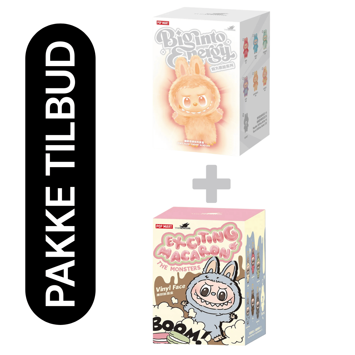 Labubu - Big into Energy + Exciting Macaron på lager i Norge - Pop Mart
