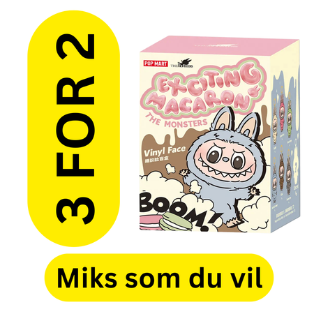 Labubu - 3 for 2 -The Monsters Exciting Macaron - Pop Mart