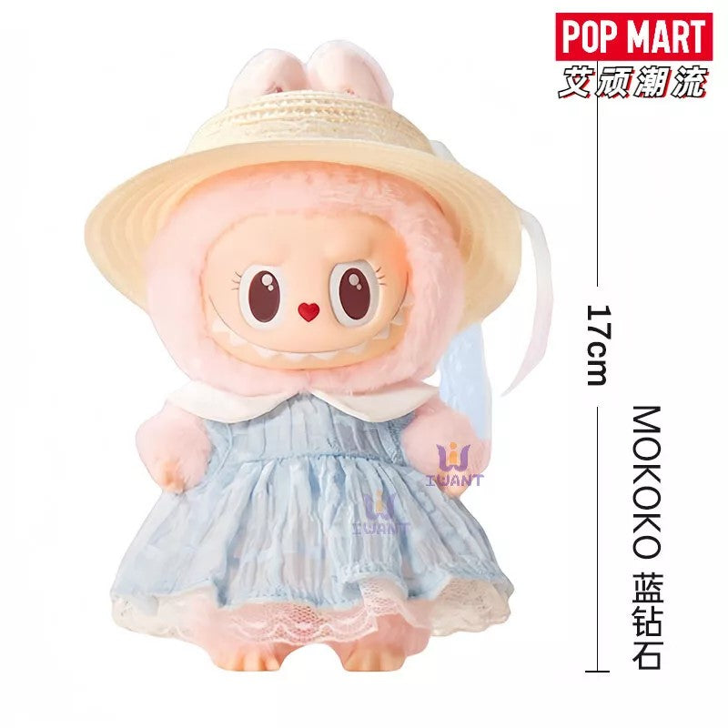 POP MART - Labubu MOKOKO THE BLUE DIAMOND & FALL INTO SPRING 17cm figur.