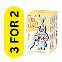 Labubu – 3 for 2 - Pin for Love (A–M, gule bokser) - Pop Mart