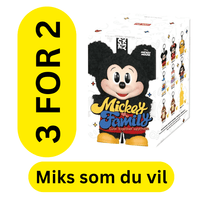 3 fo 2 - Mickey Family Cute Together Keychain - Pop Mart - Offisielt Disney