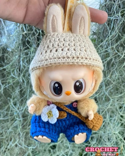 Labubu - Strikkeklær for Labubu 17 cm.