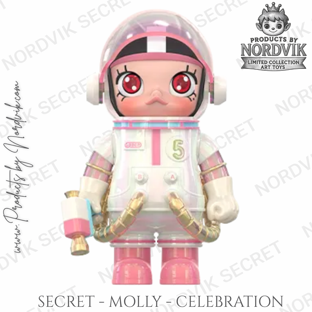 Molly -  MEGA Space Molly 100% Series 4  SECRET  CELEBRATION - POP Mart