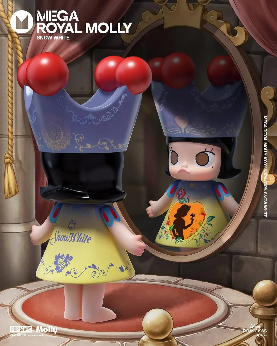 Molly - MEGA ROYAL MOLLY 400% Snow White - POP Mart