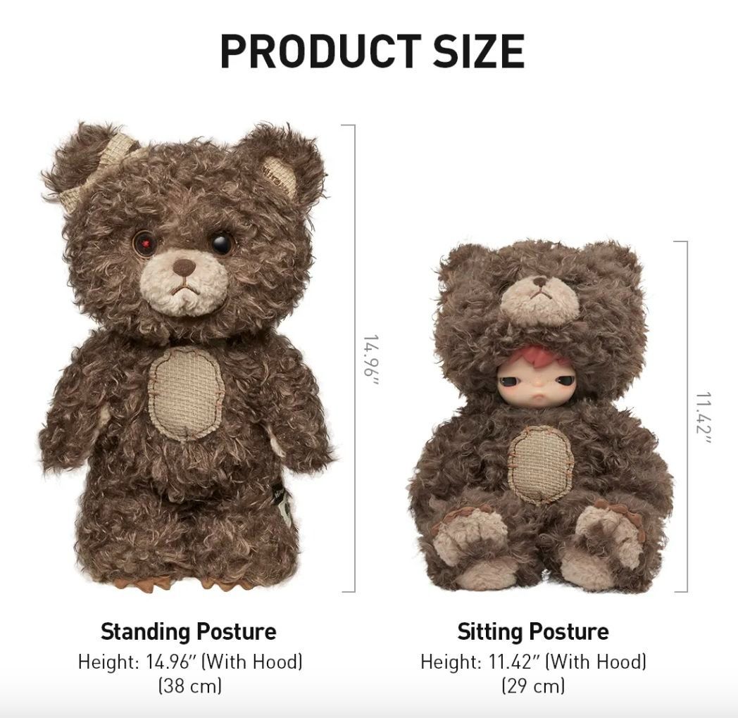 きすけHirono Bear ぬいぐるみ 本体 Hirono Hirono Bear Vinyl Plush Doll| POP MARCH - Products by N