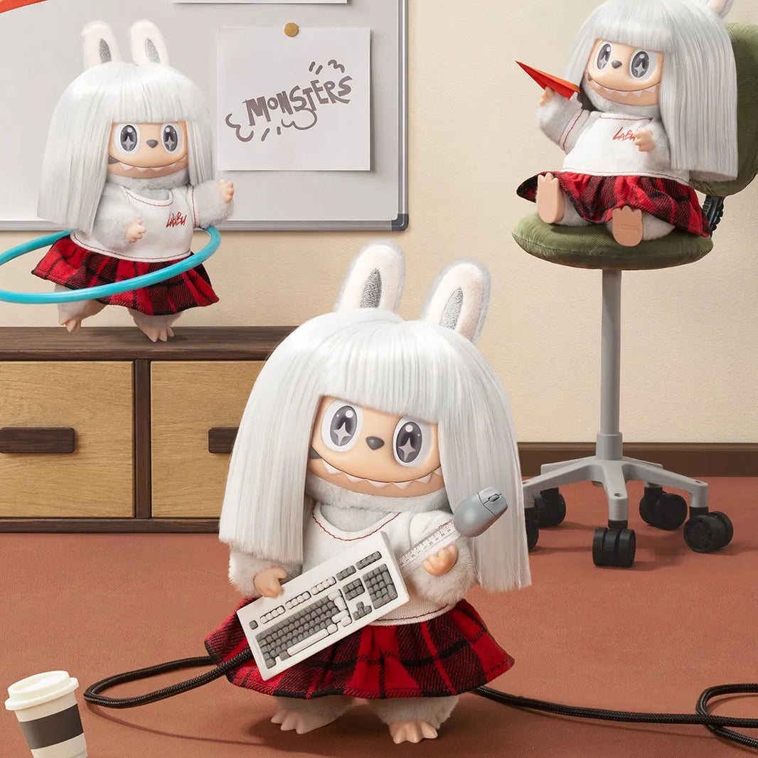 Labubu - Born Rebal - THE MONSTERS Hair Salon Series - Vinyl Plush Pendant Blind Box