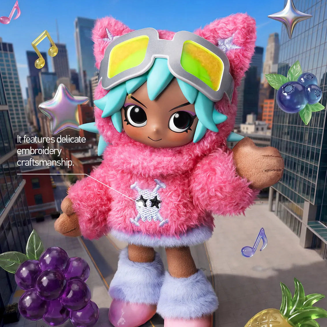 PEACH RIOT - Fruit Punch Plush Doll Pendant - POP MART