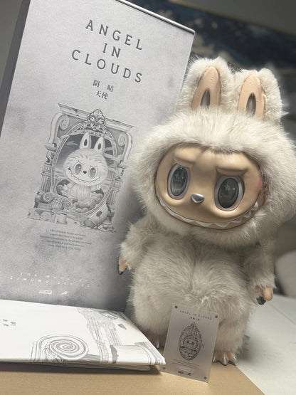 Labubu  - THE-MONSTERS ANGEL IN CLOUDS Vinyl Face Doll 58 cm - POP Mart