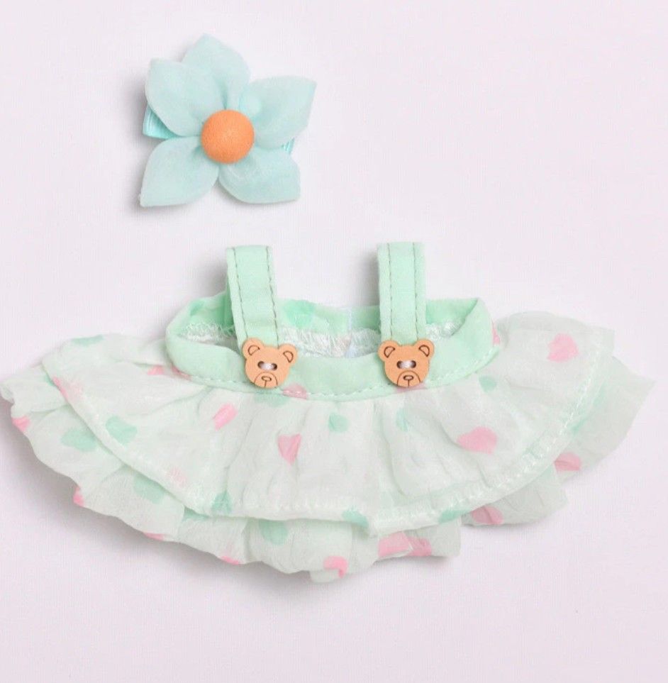 Labubu – Mintgrønn Kjoleoutfit 17 cm lev 19.01.26