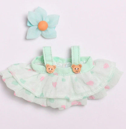 Labubu – Mintgrønn Kjoleoutfit 17 cm lev 19.01.26