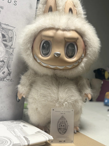 Labubu  - THE-MONSTERS ANGEL IN CLOUDS Vinyl Face Doll 58 cm - POP Mart