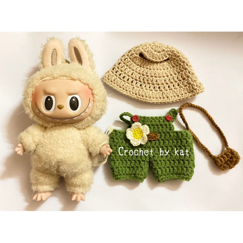 Labubu - Strikkeklær for Labubu 17 cm.