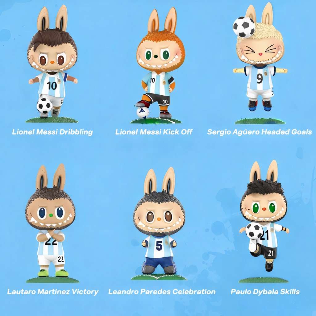 Lionel Messi Argentina - Labubu - Kasing Lung x POP MART