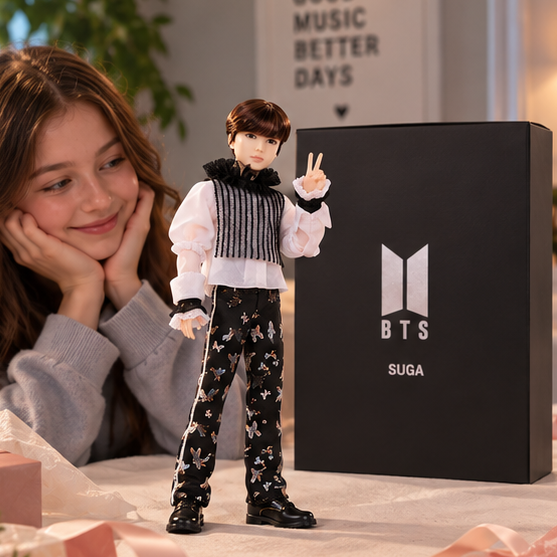 BTS SUGA motedukke – KPOP idol samlefigur