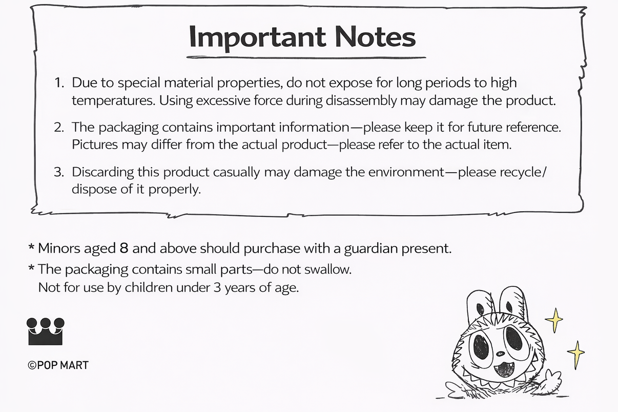 POP MART – THE MONSTERS 10th Anniversary Series Earphone Case 