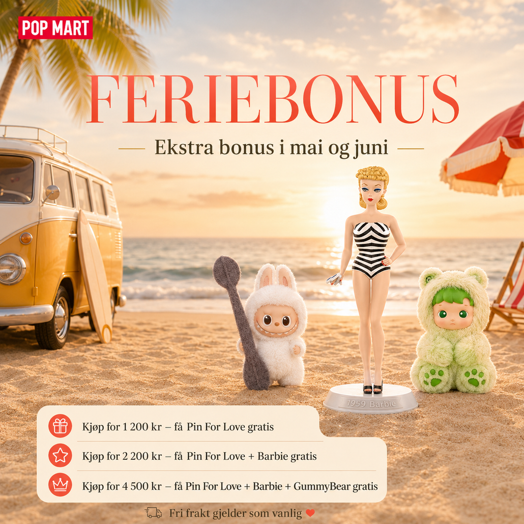 Feriebonus: Handle for 1 200 kr – få Pin For Love gratis