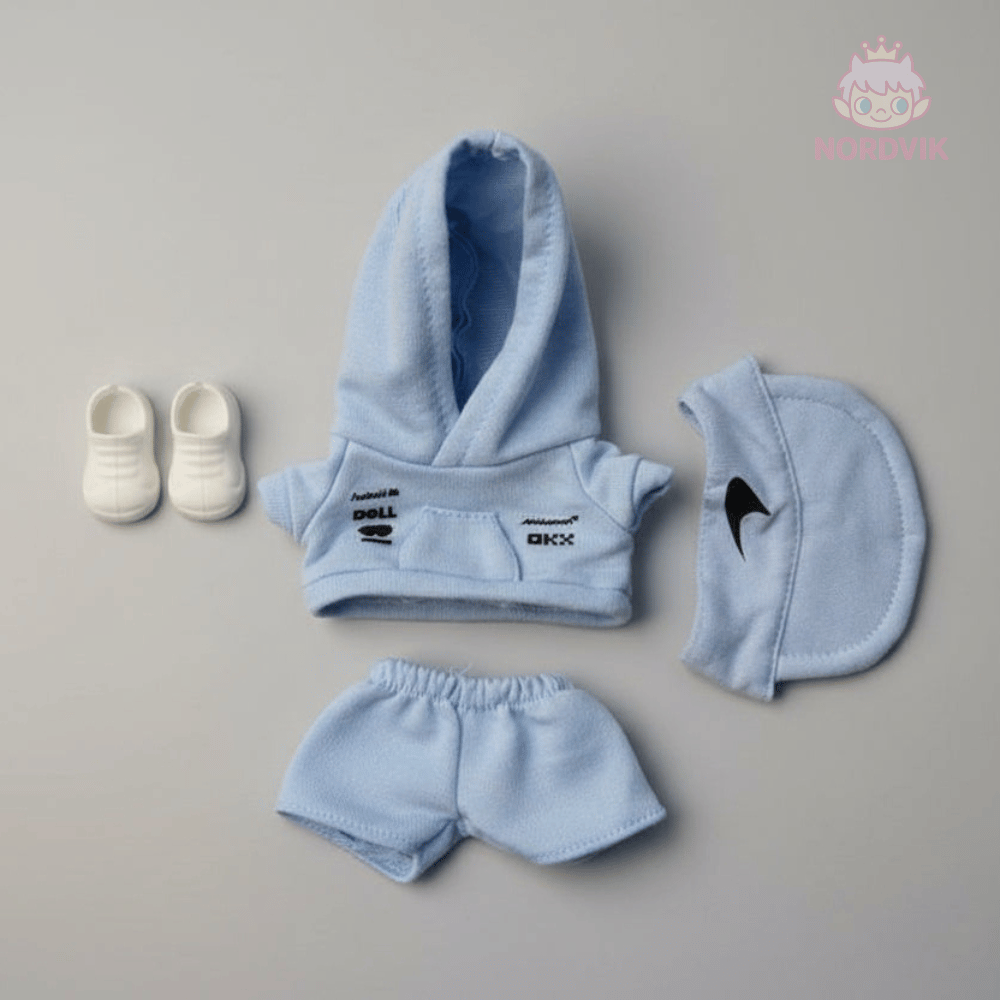 Labubu – Blå treningsdrakt outfit