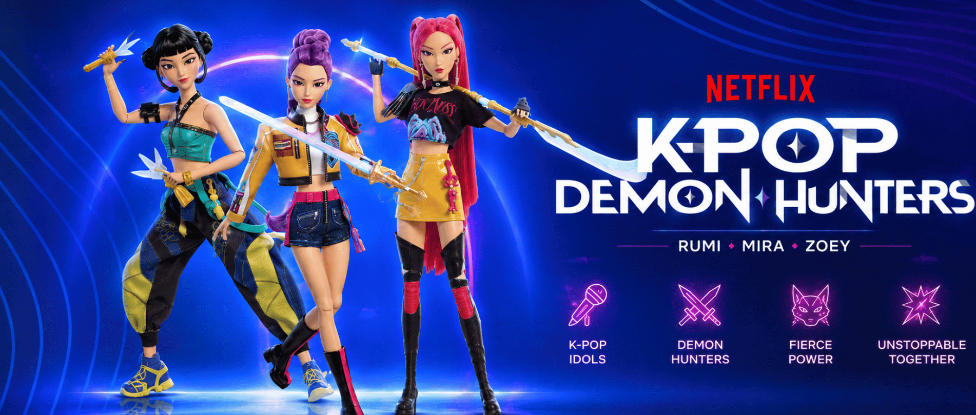HUNTR/X fra KPop Demon Hunters er på vei til Products By Nordvik.