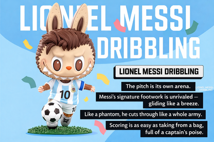 Lionel Messi Argentina - Labubu - Kasing Lung x POP MART