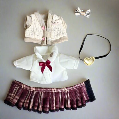 Labubu - Skoledrakt for Labubu 17cm