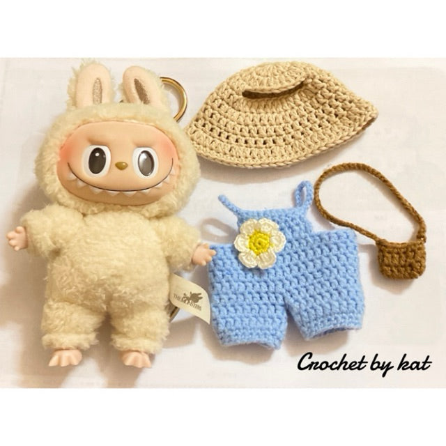 Labubu - Strikkeklær for Labubu 17 cm.