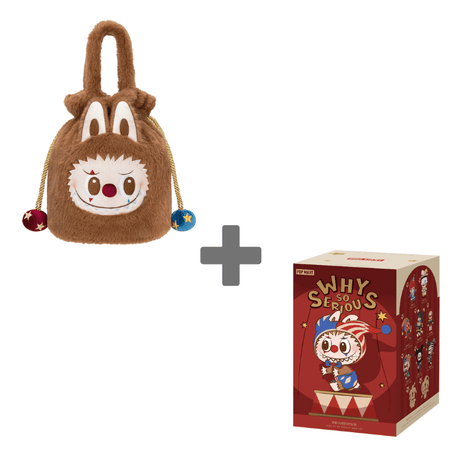 Labubu WHY SO SERIOUS Mystery Box og  Candy Pouch veske.