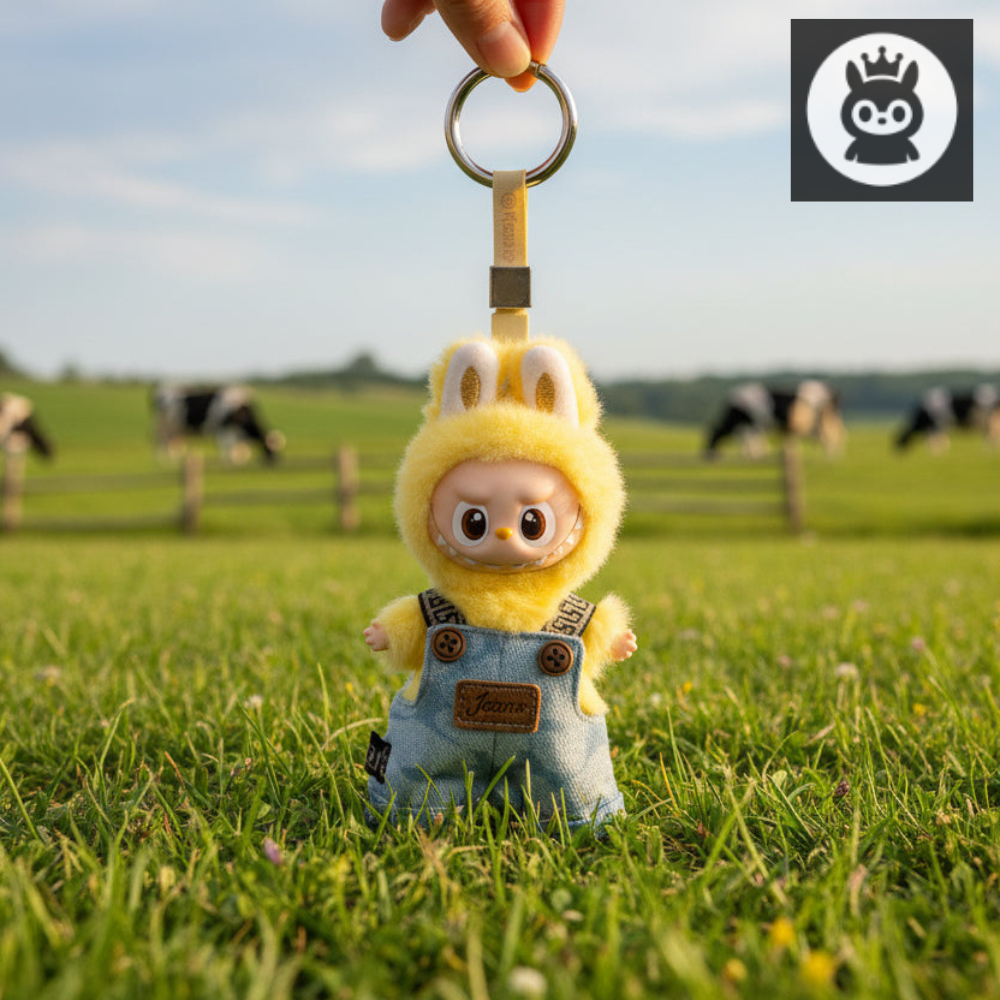 Labubu Klær – Snekkerbukse Outfit – Til Labubu Pin of Love 10 cm